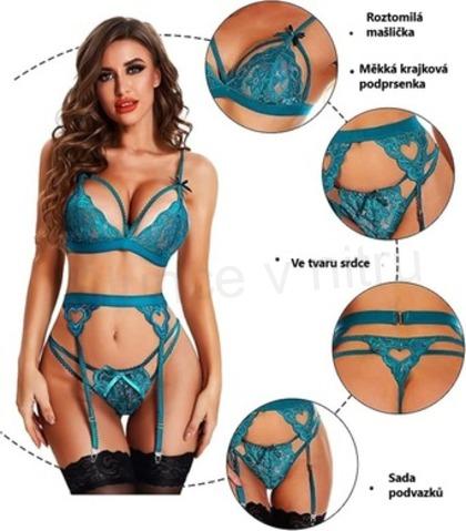 Dámské spodní krajkové svůdné prádlo velikost M (K551)