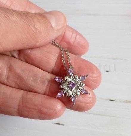 Řetízkový náhrdelník vločka (BD887)