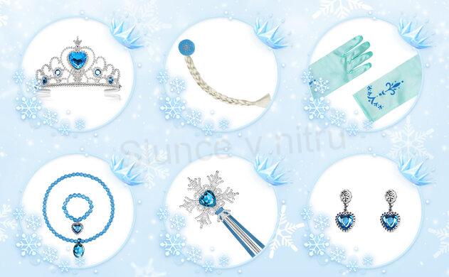 Dětský kostým ELSA Sněhová královna věk 3 - 10 let (W247)