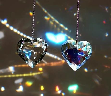 Křišťálový sluneční lapač srdce (BD898)