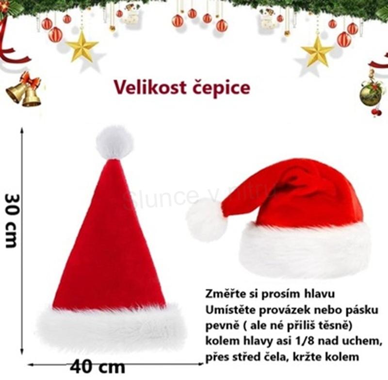 Vánoční čepice pro dospělé 40 x 30 (K561)