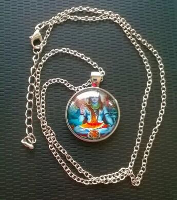 Náhrdelník s přívěškem Zlatý Buddha Shiva (BD900)