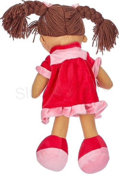 Látková panenka Lucy s hnědými vlasy 50 cm (D1043)