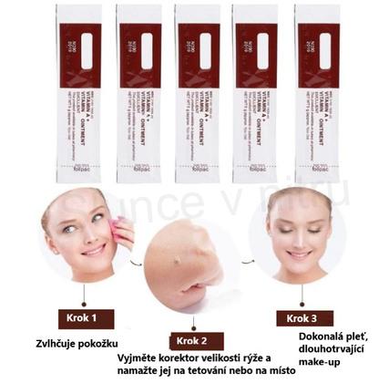 Permanentní make-up proti jizvám, tetovaním s vitamínem (E1005)