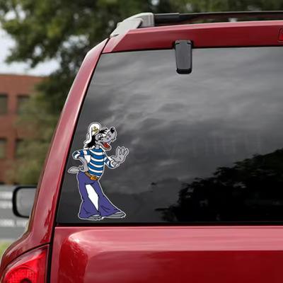 Samolepky na auto wolf well, vlk, jen počkej zajíci (E1006)