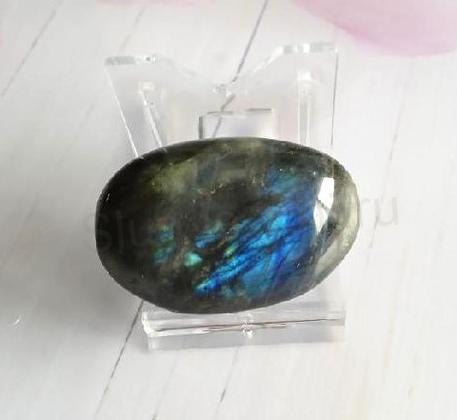 Minerální masažní kámen, mýdlo, hmatka labradorit 55 g (X1956)