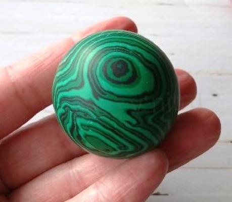 Malachit koule 87 g | 42 mm (X1981)