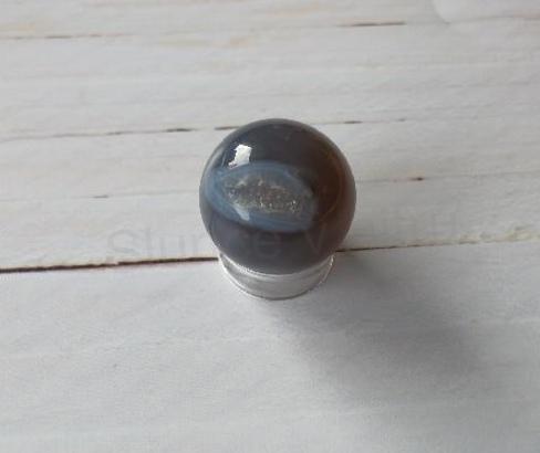 Achát koule geoda 10,8 g | 20 mm (X1984)