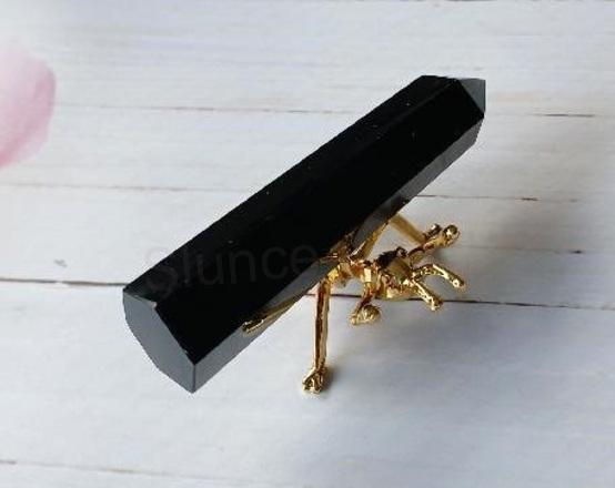 Obsidián broušená špice 75 mm | 30 g (X1995)