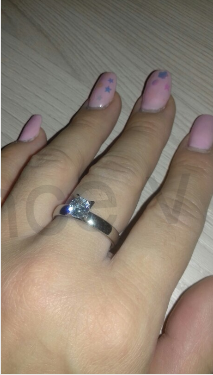 Prsten z chirurgické oceli se zirkonem (BP110)