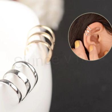 Falešný piercing, nasazovací náušnice do ucha bronzové (BB16)