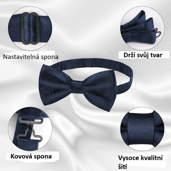 Pánský motýlek 3 Kusy | tmavě modrý (K624)
