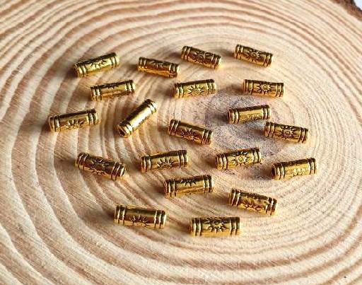 Kovový korálek - mezidíl 9,5 x 3,5 mm (AA348)