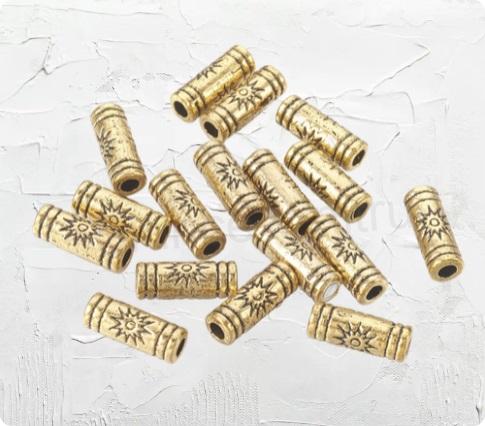 Kovový korálek - mezidíl 9,5 x 3,5 mm | 30 kusů (AA349)