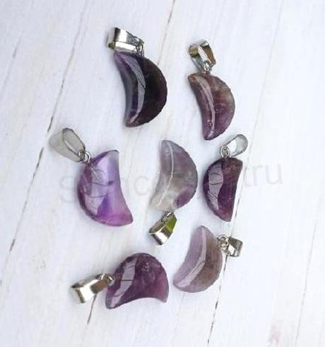 Přívěsek Ametyst měsíc (X2079)