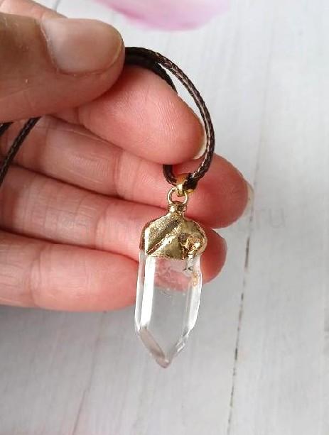 Náhrdelník pokovený křišťál špice 6,12 g (Brazílie) (X2086)