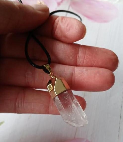 Náhrdelník pokovený křišťál špice 9,1 g (Brazílie) (X2103)