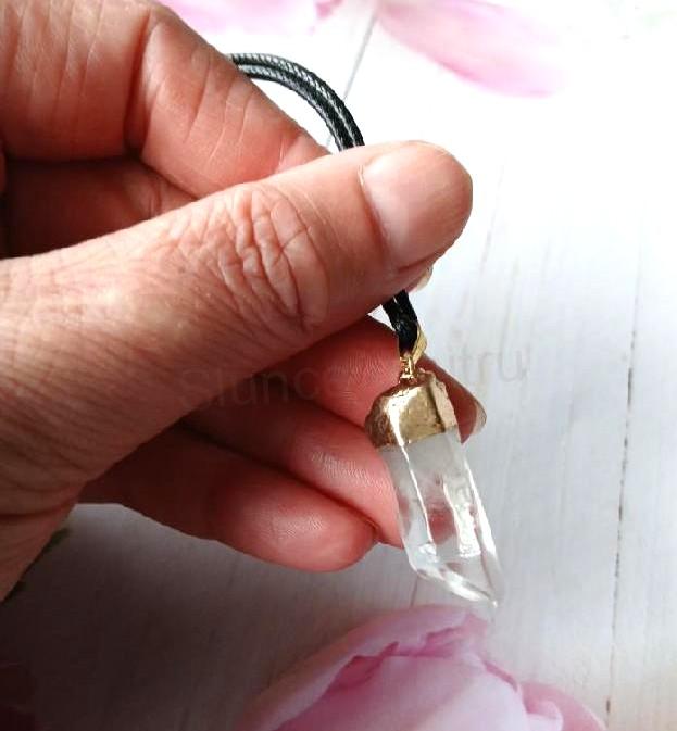 Náhrdelník pokovený křišťál špice 6,5 g (Brazílie) (X2107)