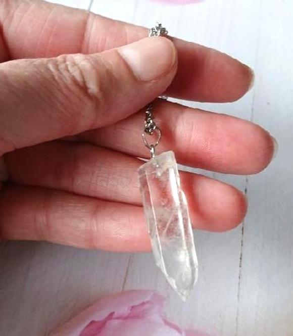 Náhrdelník křišťál špice 6,9 g - nerezová ocel (Brazílie) (X2111)