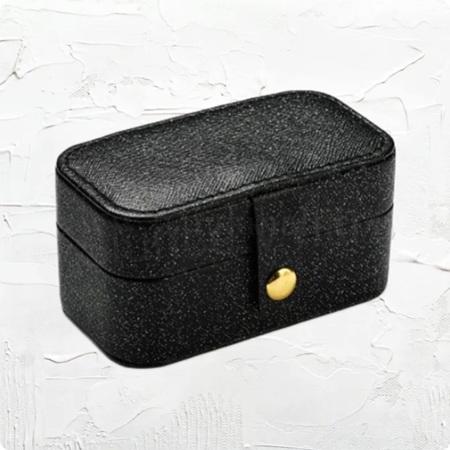 Malá šperkovnice z PU kůže černá (H685)
