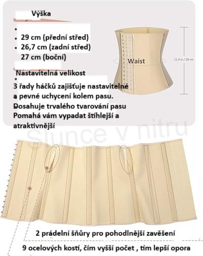 Dámský zeštíhlující korzet velikost 5 XL (K649)