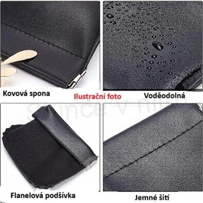 Kožená Peněženka - klapačka starorůžová (J48)