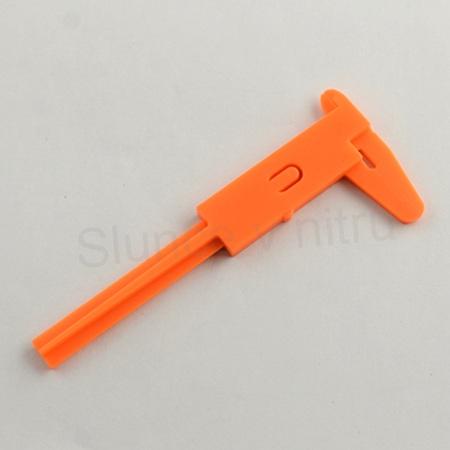 Posuvné měřítko plast oranžově červené (L60)