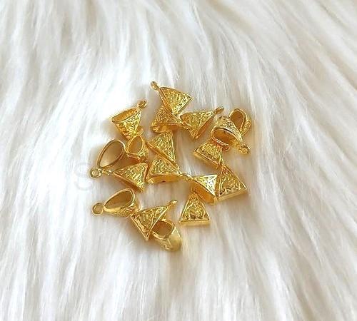 Slitinový korálek s očkem 15,5 x 10 x 7 mm zlatý (AA421)