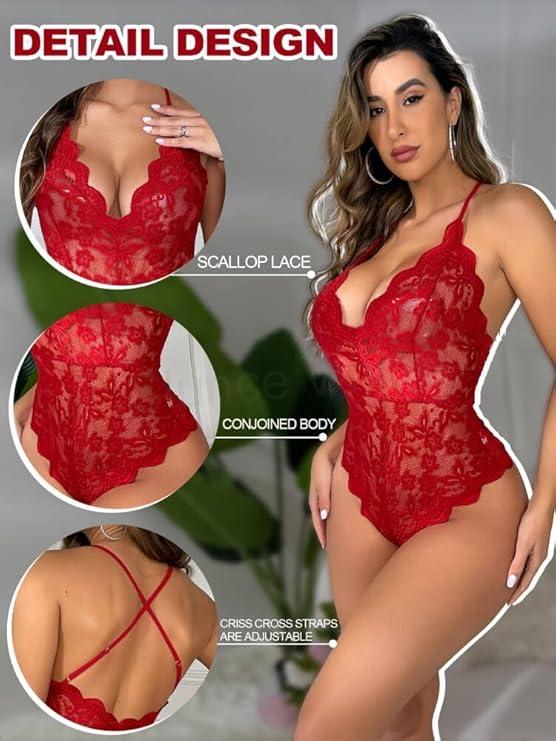 Dámské jednodílné spodní krajkové prádlo velikost 2XL (K656)