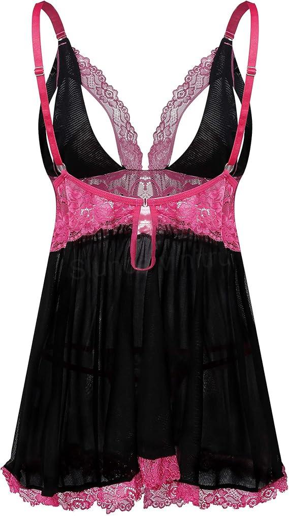 Dámské krajkové spodní prádlo s G-String velikost L (K662)