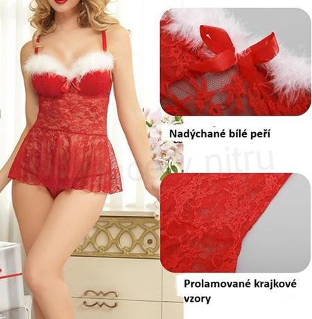 Vánoční spodní prádlo s G-String velikost univerzální (K669)