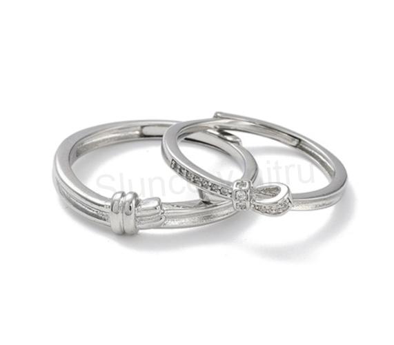 Nastavitelné zirkonové snubní uzlové prsteny (BP558)