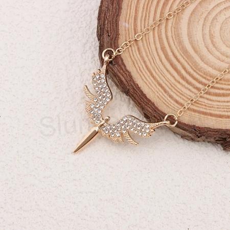 Řetízkový náhrdelník s přívěskem anděla (BD1001)