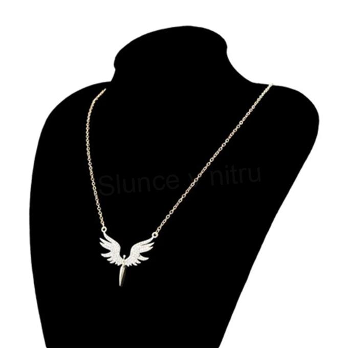 Řetízkový náhrdelník s přívěskem anděla (BD1002)