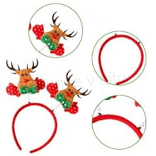 Vánoční čelenka do vlasů mikuláš, stromek (H733)