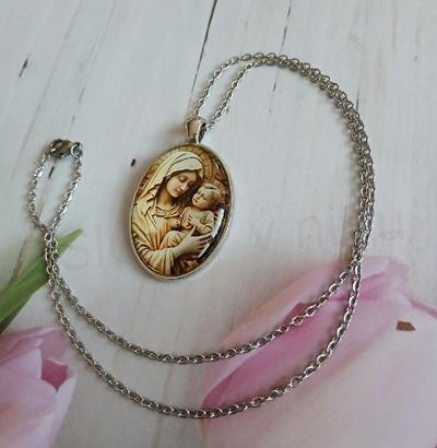 Řetízkový náhrdelník panna Marie (BD1013)