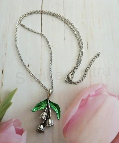 Řetízkový náhrdelník konvalinka 3D (BD1027)