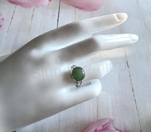 Nastavitelný prsten s avanturínem, velikost 54, minerál 10 mm (X2181)