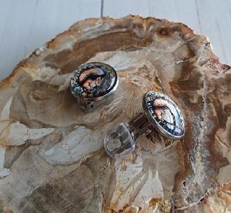 Náušnice klipsny veverka, nerez ocel (BB960)