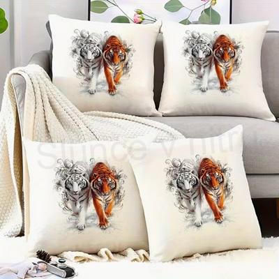 Samolepicí vinylová nažehlovací nášivka – tygři 20 cm (C858)