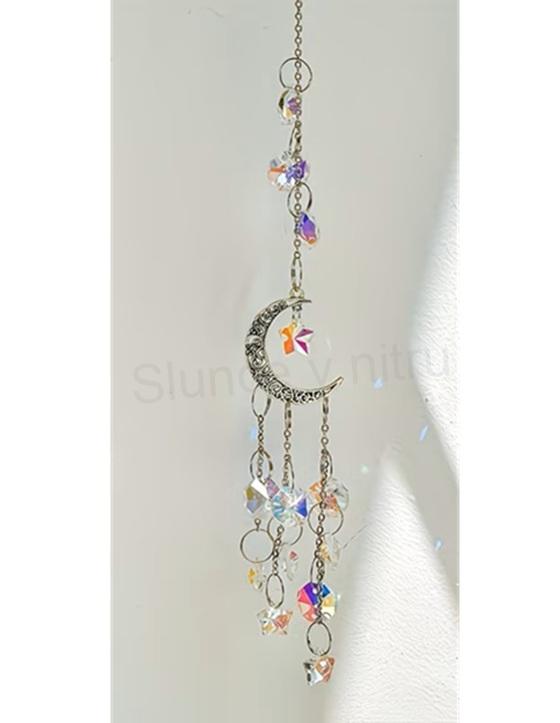 Křišťálový sluneční lapač s měsícem (BD1047)