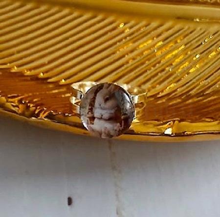 Nastavitelný prsten králíček – velikost 54 (BP605)