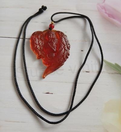 Jantarový náhrdelník s andělem (PP222)