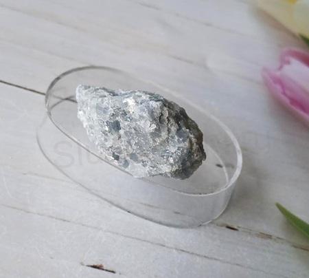 Minerální kámen modrý kalcit drúza (23 g) (X2242)