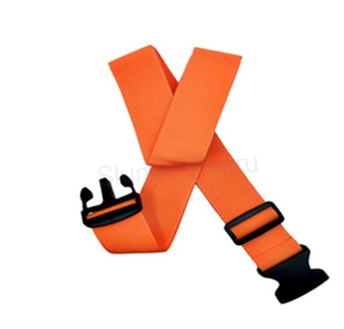 Popruh na kufr – oranžový, nastavitelný 95–188 cm, šířka 5 cm (L72)