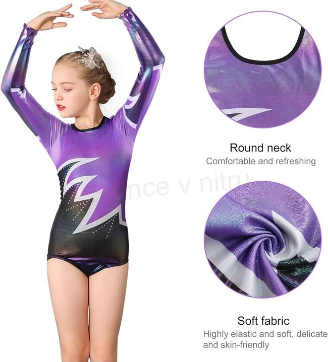 Dívčí gymnastický trikot Bezioner – velikost 100 (W269)