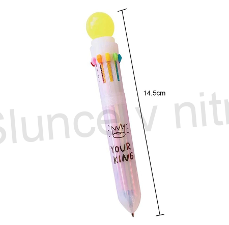  Barevné kuličkové pero 10 v1 (E105)