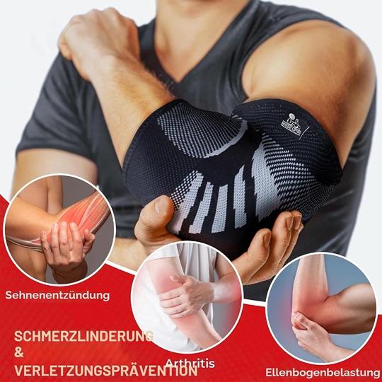 Kompresní bandáž na loket Nordic Lifting šedá L (F103)