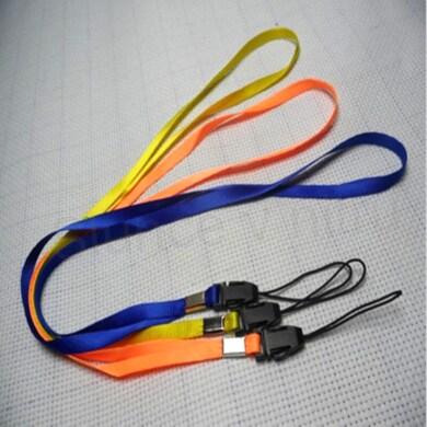 Nylonová šňůrka na krk jednobarevná Tmavě modrá (E20) 