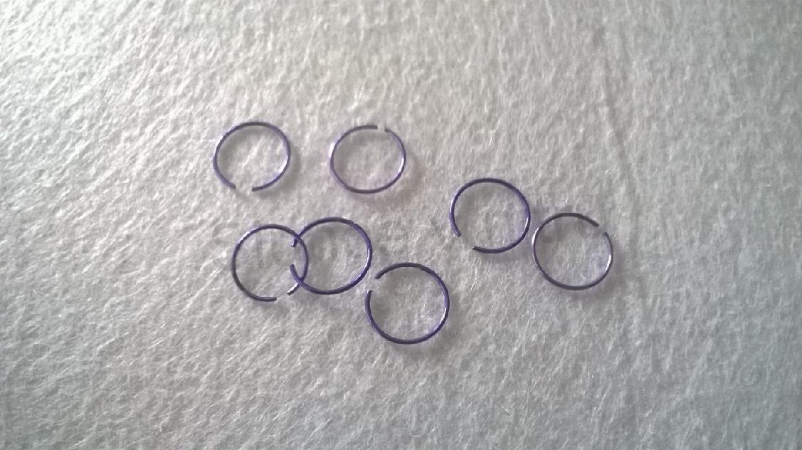 Piercing kroužek z chirurgické oceli 8 mm ( BB118)